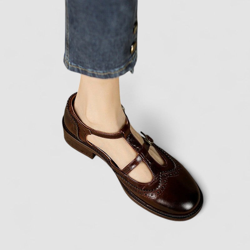 Elegant T-Bar Comfort Heel