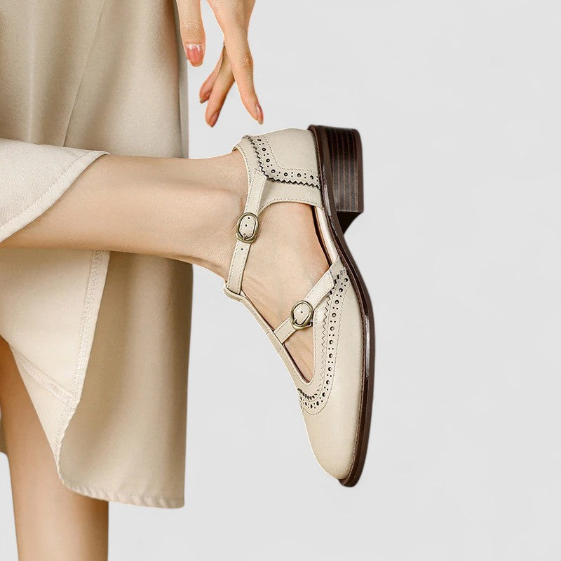 Elegant T-Bar Comfort Heel