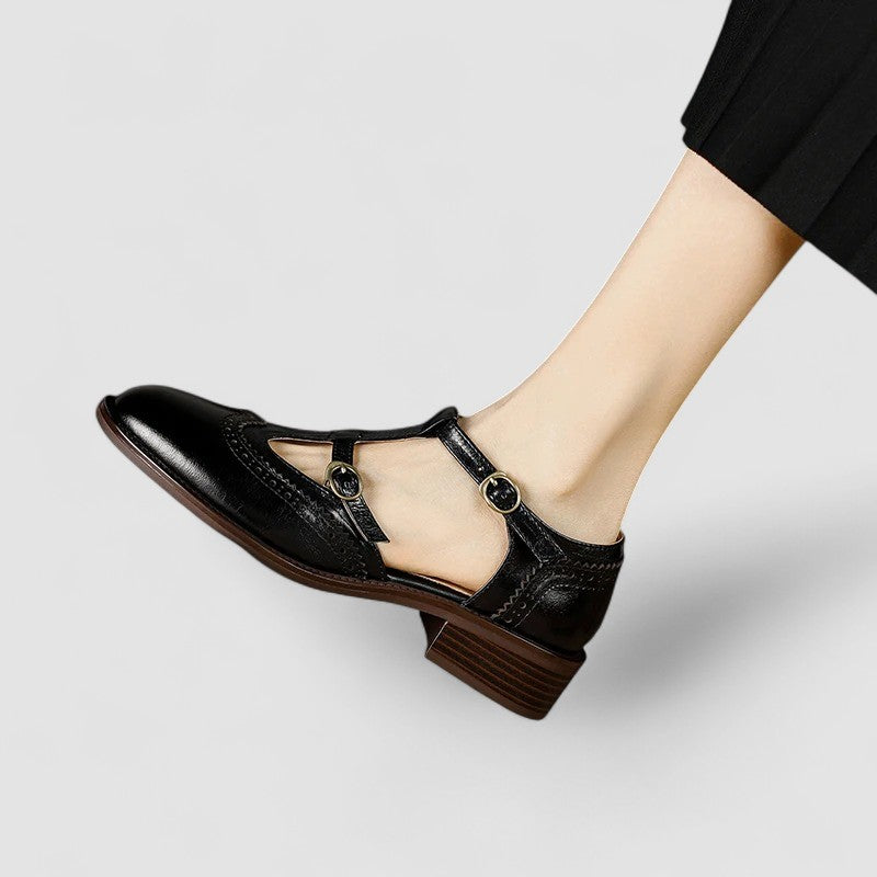 Elegant T-Bar Comfort Heel