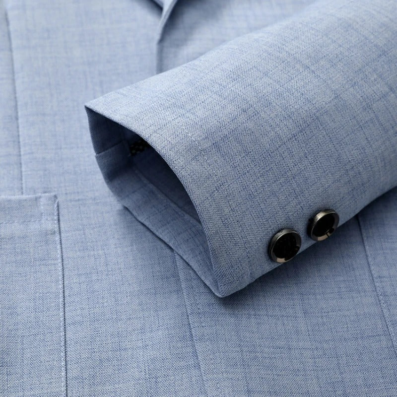 Breathable Linen Blend Blazer